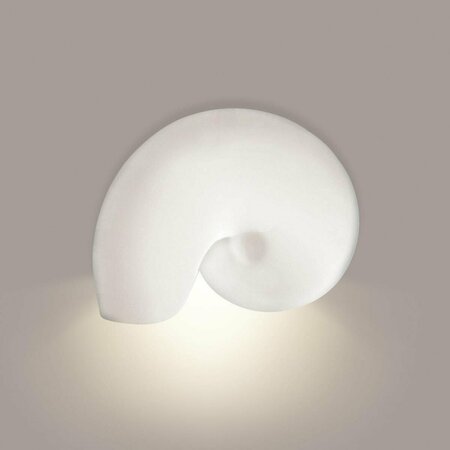 A19 LIGHTING Nautilus Downlight E26 Base Dimmable LED Wall Sconce, Bisque 1103D-1LEDE26